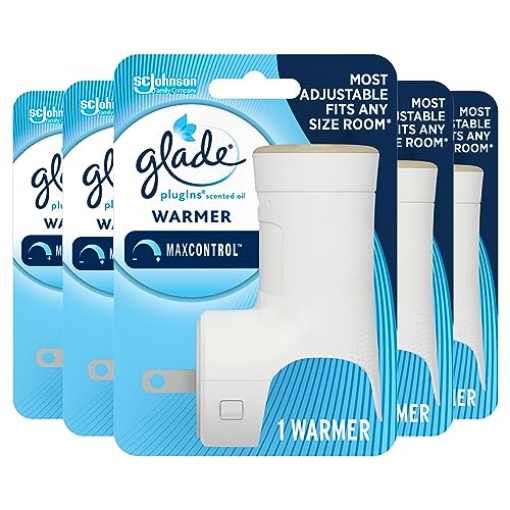 Picture of Glade 334583 Glade PlugIns Air Freshener Warmer, Scented and Essential Oils for Home and Bathroom, Up to 50 Days on Low Setting, 5 Count (CT-5-EA)