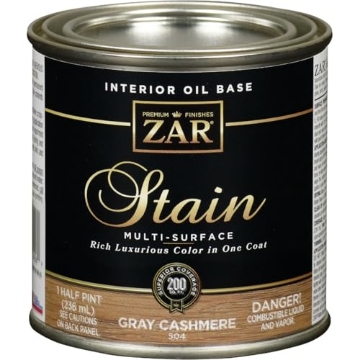 Picture of ZARGES 50406 United Gilsonite Zar 50406 1 Half Pint Gray Cashmere Interior Oil Base Stain (PK-6-EA)