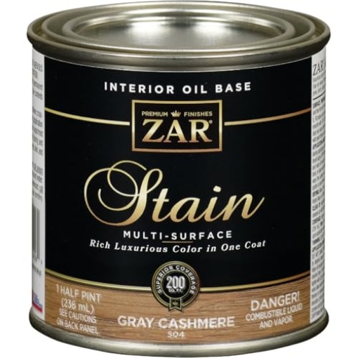 Picture of ZARGES 50406 United Gilsonite Zar 50406 1 Half Pint Gray Cashmere Interior Oil Base Stain (PK-6-EA)