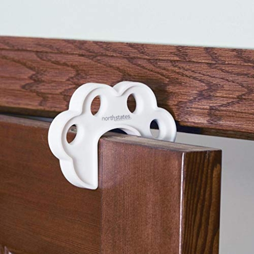 Picture of NORTH STATES 6144 Toddleroo by North States - Premium Pinch Protector for Baby Proofing: Door Finger Pinch Guard - Pack of 1 - White (EA)