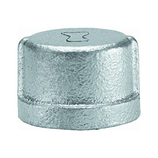 Picture of ANVIL INTERNATIONAL 8700132809 Anvil 8700132809, Malleable Iron Pipe Fitting, Cap, 1-1/4" NPT Female, Galvanized Finish (EA)