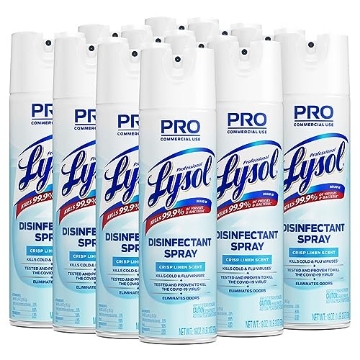 Picture of Lysol RAC74828 Lysol Professional Disinfectant Spray, Crisp Linen, 228oz (12X19oz) (CT-12-EA)