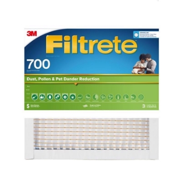 Picture of Filtrete 702-4 Filtrete 20 in. W X 20 in. H X 1 in. D Fiberglass 8 MERV Pleated Air Filter 1 pk (PK-4-EA)