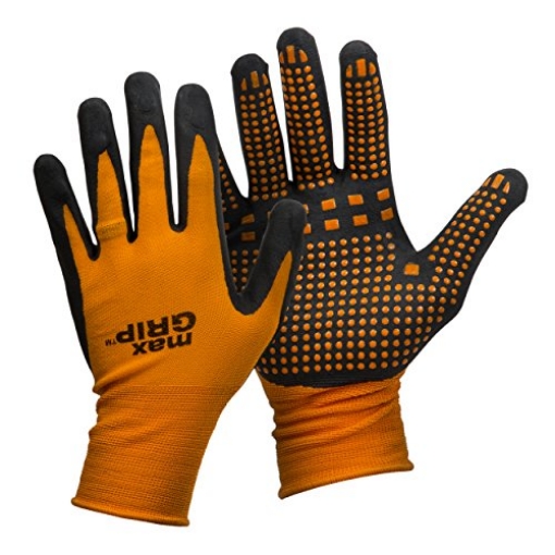 Picture of MIDWEST QUALITY GLOVES 94-L MidWest Gloves & Gear 94-L-L-AZ-12 Mens MAX Grip, Single Pair, Orange (PK-6-EA)
