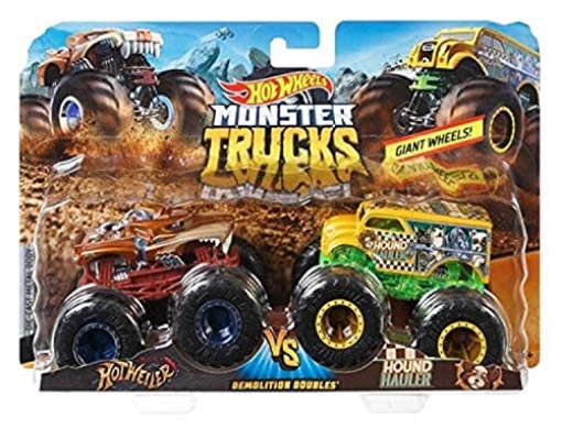 Picture of Hot Wheels FYJ64 Hot Wheels Demo Doubles Monster Trucks Multicolored (EA)