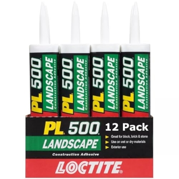 Picture of Loctite 1654392 Loctite PL 500 Landscape Block & Stone Construction Adhesive, 10 fl oz Cartridge, 12 Pack (PK-12-EA)