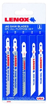 Picture of Lenox Tools 1994456 Lenox 20764C543SA Bi-Metal Jig Saw Blade Kit with T-Shank, 5-Piece (EA)