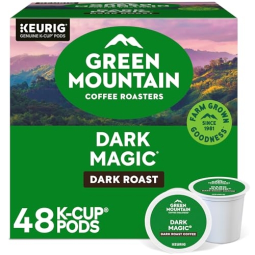 Picture of KEURIG GREEN MOUNTAIN INC 5000356566 Green Mountain Coffee Roasters Dark Magic, Single-Serve Keurig K-Cup Pods, Dark Roast Coffee Pods, 48 Count (2 Packs of 24) (EA)