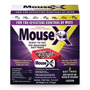 Picture of MOUSEX 620107 MouseX Ready-to-Use Pre-Measured 3 oz. Bait Trays, 2-Pack: EcoClear Products 620107 (EA)