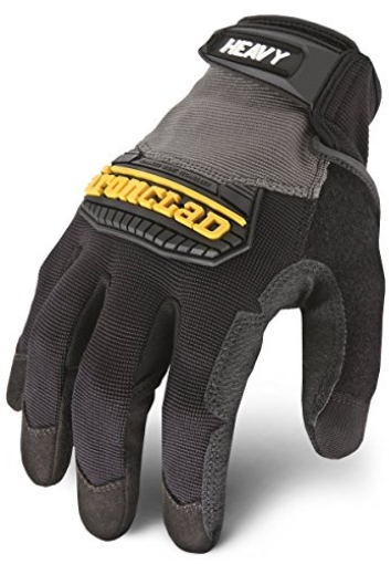 Picture of IRONCLAD HUG-03-M Ironclad Heavy Utility Work Gloves HUG, High Abrasion Resistance, Performance Fit, Durable, Machine Washable, (1 Pair), MEDIUM, Black & Grey (EA)