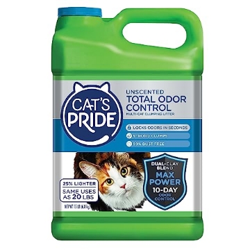 Picture of CAT'S PRIDE C47915C60 Cat's Pride Max Power: Total Odor Control - Up to 10 Days of Powerful Odor Control - Strong Clumping - Hypoallergenic - 99% Dust Free - Multi-Cat Litter, Unscented, 15 Pounds (EA)