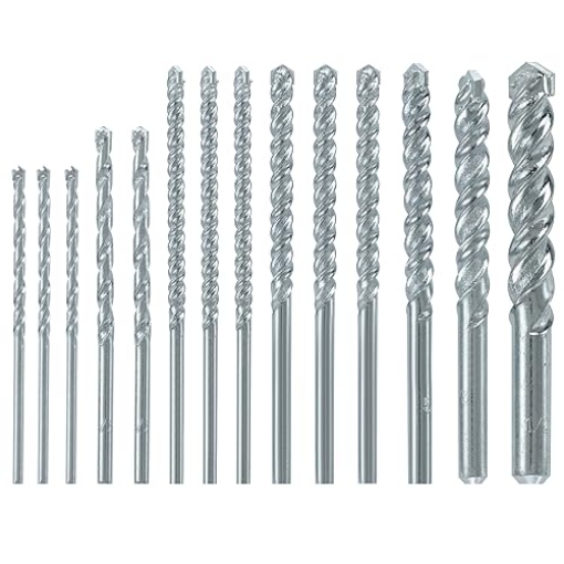 Picture of BOSCH SECURITY SYSTEMS, INC BM5000 BOSCH BM5000 14-Piece Fast Spiral Rotary Masonry Carbide Tip Bits Assorted Set for Rotary Drilling Applications in Block, Brick, Masonry (EA)