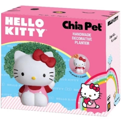Picture of CHIA PET JEA0082-16 Chia Pet Hello Kitty with Seed Pack, Decorative Pottery Planter, Easy to Do and Fun to Grow, Novelty Gift, Perfect for Any Occasion (EA)