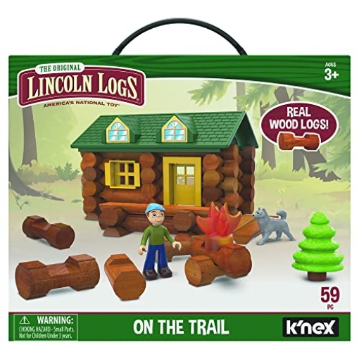 Picture of LINCOLN LOGS KNX 00821 Lincoln Logs-On The Trail Building Set-59 Pieces-Real Wood Logs - Ages 3+ (PK-2-EA)