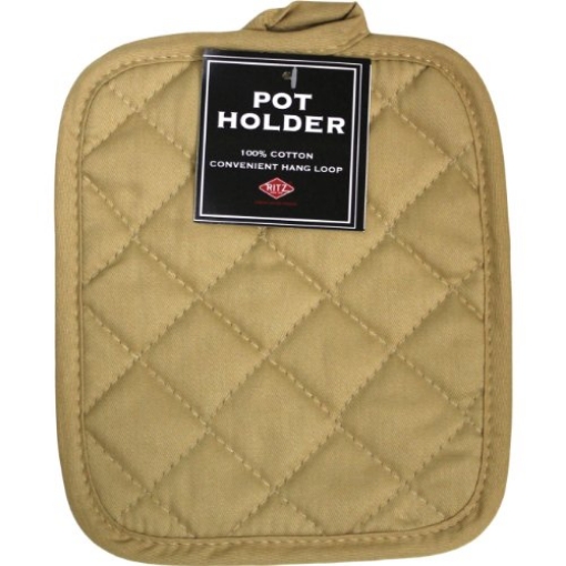 Picture of RITZ 37578 POT HOLDER SLD BISCOTTI by RITZ MfrPartNo 37578 (PK-6-EA)