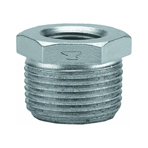 Picture of ANVIL INTERNATIONAL 8700130803 Anvil 1 in. MPT x 1/2 in. Dia. FPT Galvanized Malleable Iron Hex Bushing (EA)