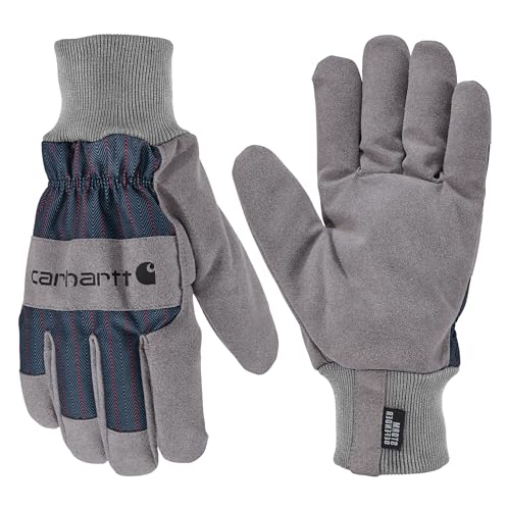 Picture of PYRAMEX SAFETY PRODUCTS LLC GL0842MSTLSTRXL Carhartt Men's GL0842M Storm Defender™ Insulated Knit Cuff Glove - X-Large - Steel Navy RR Stripe (EA)