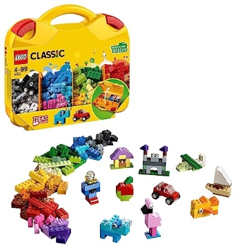 Picture of Lego 10713 LEGO Classic Creative Suitcase 10713 - Includes Sorting Storage Organizer Case with Fun Colorful Building Bricks, Preschool Learning Toy for Kids, Boys and Girls Ages 4 Years Old and Up (EA)