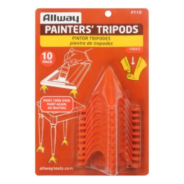 Picture of ALLWAY TOOLS INC PT10 ALLWAY PT10 Painters' Tripods, Non-Stick Points, 10-Pk. - Quantity 6 (PK-6-EA)