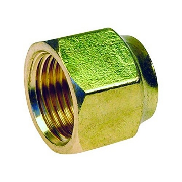 Picture of JMF COMPANY 4174207 JMF 5/8 in. Flare x 3/8 in. Dia. CTS Brass Forged Flare Nut (PK-5-EA)