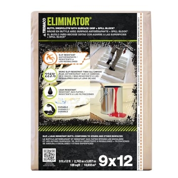Picture of Trimaco 80321 Trimaco Eliminator Butyl Drop Cloth, 9-feet x 12-feet (EA)