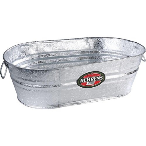 Picture of BEHRENS MANUFACTURING 2-OV Behrens Hot Dipped Galvanized Steel Oval PlanterTub 10-1/2 Gallon (EA)