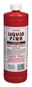 Picture of AMAZING PRODUCTS INC LF-Q-12-E UNITED STATES HDW Amazing Liquid Fire Liquid Drain Opener 32 oz. - Total Qty (PK-12-EA)