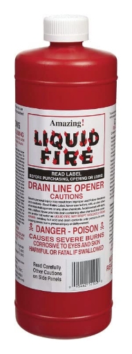 Picture of AMAZING PRODUCTS INC LF-Q-12-E UNITED STATES HDW Amazing Liquid Fire Liquid Drain Opener 32 oz. - Total Qty (PK-12-EA)