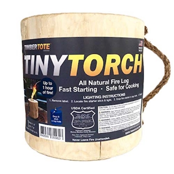 Picture of TIMBERTOTE LLC 4005 TimberTote Mighty Tiny Torch Small One Log Campfire Camping Cooking Camp Fire Wood Log with Fire Start Stick (EA)