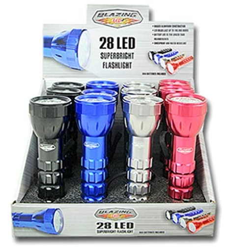 Picture of BLAZING LEDZ 302499 Blazing LEDz 28 LED 160 lumens Assorted LED Flashlight AAA Battery (PK-12-EA)