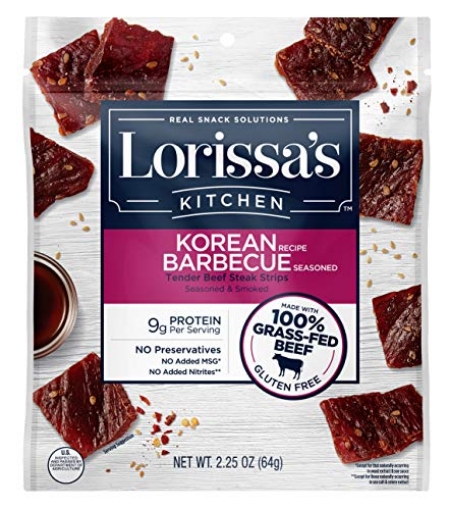 Picture of Jack Link's NZ Ltd. 10000011935 Lorissa's Kitchen Jerky, Korean Barbeque Beef, 2.25 Oz (PK-8-EA)