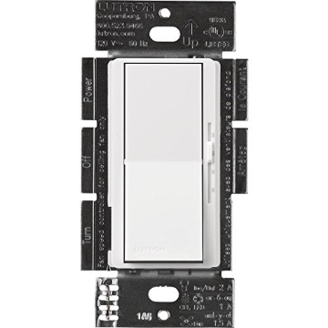 Picture of LUTRON ELECTRONICS CO DVFSQ-LFH-WH Lutron DVFSQ-LFH-WH Electrical Distribution Switcher White (EA)