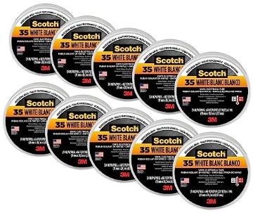 Picture of Scotch-Brite 500-10828 3M 10828-DL-2W 3/4" X 66' White Scotch 35 Professional Electrical Tape (PK-10-EA)