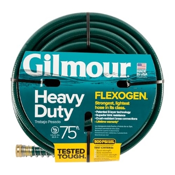 Picture of Gilmour 864751-1017 Gilmour 864751-1001 75ft Heavy Duty Flexogen Garden Hose, 5/8" Diameter (EA)