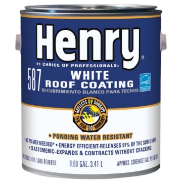 Picture of Henry Repeating Arms HE587046 Henry Dura-Bright Smooth White Elastomeric Roof Coating 0.9 gal. (PK-4-EA)