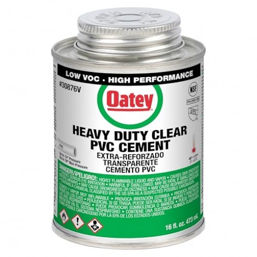Picture of OATEY CO 30876V Oatey Clear Cement for PVC 16 oz (EA)