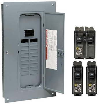 Picture of Square D HOM2040M100PQCV Square D HomeLine 100 amps 120/240 volt 20 space 40 circuits Combination Mount Load Center Main Breaker Kit (EA)