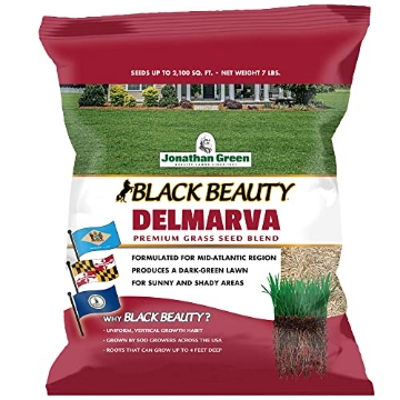 Picture of JONATHAN GREEN & SONS INC 10391 Jonathan Green (10391) Black Beauty Delmarva Grass Seed (Made for Maryland, Delaware, Virginia) - Cool Season Lawn Seed (7 lb) (PK-7-EA)
