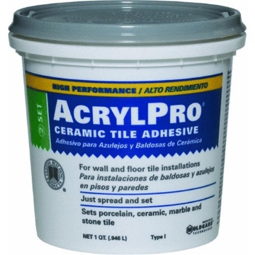 Picture of CUSTOM BUILDING PRODUCTS (FRT) ARL4000QT Custom Building Products ARL4000QT 1 Quart AcrylPro Ceramic Tile Mastic, White (EA)