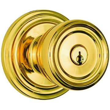 Picture of BRINKS 23005-105 Brinks Push Pull Rotate Door Locks Barrett Entry Knob, Polished Brass, 23005-105 (EA)