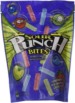 Picture of AMERICAN LICORICE COMPANY 18745 Sour Punch Assorted Sour Fruit Chewy Candy Bites Stick Fruit Chew 9 Oz - 0041364087321 (PK-6-EA)