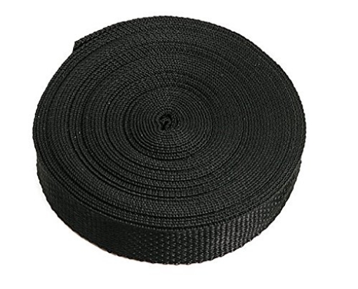 Picture of TURF INC 1001 Cargobuckle F05627 Polypropylene Webbing for Make-A-Strap Kit (100' Roll), Black, 1" Width (EA)