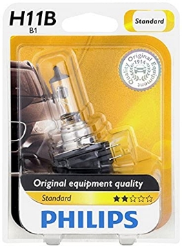 Picture of Philips Monitors H11BB1 Philips 12363B1 H11B Standard Halogen Replacement Headlight Bulb, 1 Pack (EA)