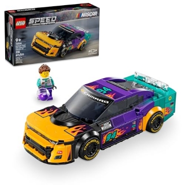Picture of Lego 76935 LEGO Speed Champions NASCAR Next Gen Chevrolet Camaro ZL1, Model Racecar Building Set, NASCAR Collectible Racing Toy for Kids Ages 9 and Up, 76935 (EA)