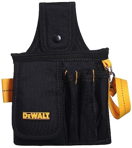 Picture of DEWALT(R) DG5101 Custom Leathercraft DEWALT DG5101 Small Technician's Pouch, Black (EA)