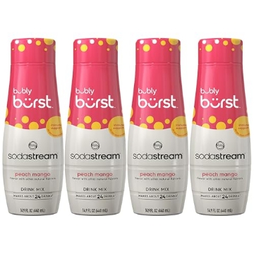 Picture of SODA STREAM USA 1924233010 SodaStream Bubly Burst Peach Mango Drink Mix (440ml, Pack of 4) (EA)