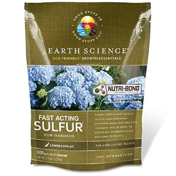 Picture of SKYLINK TECHNOLOGIES 12133-6 Earth Science Fast Acting Sulfur Granules – 2.5lb – Soil pH Reducer, Lowers pH Instantly, Reduces Nutrient Runoff, Improves Growth & Color for Acid-Loving Plants, Long-Lasting Lawn Care Supplement (EA)