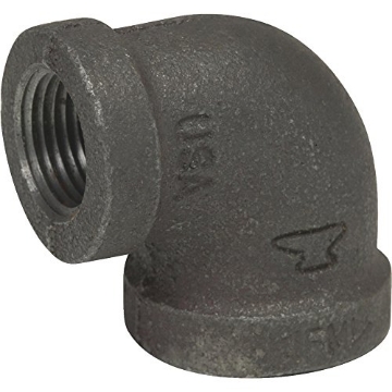 Picture of ANVIL INTERNATIONAL 8700124608 Anvil 8700124608, Malleable Iron Pipe Fitting, 90 Degree Elbow, 3/4" x 1/2" NPT Female, Black Finish (EA)