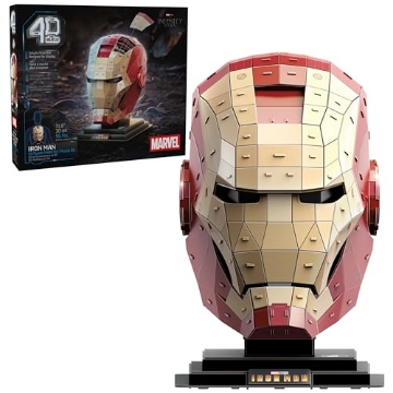 Picture of 4D BUILD 6068734 4D Build, Marvel Iron Man 3D Puzzle Model Kit with Stand 96 Pcs | Iron Man Helmet Desk Decor | Building Toys | 3D Puzzles for Adults & Teens 12+ (EA)