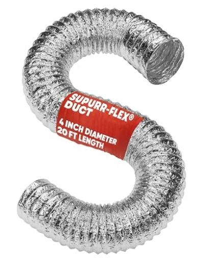Picture of DEFLECTO F0420B/2 Deflecto Supurr-Flex Metallic Duct, Flexible Multi Layer Transition, Silver, 4" x 20' (F0420B/2) (EA)